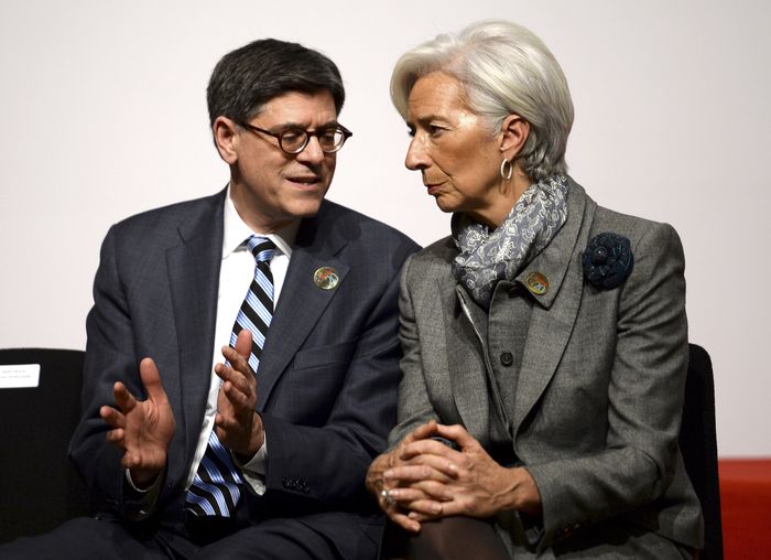 Christine Lagarde, Jacob Lew
